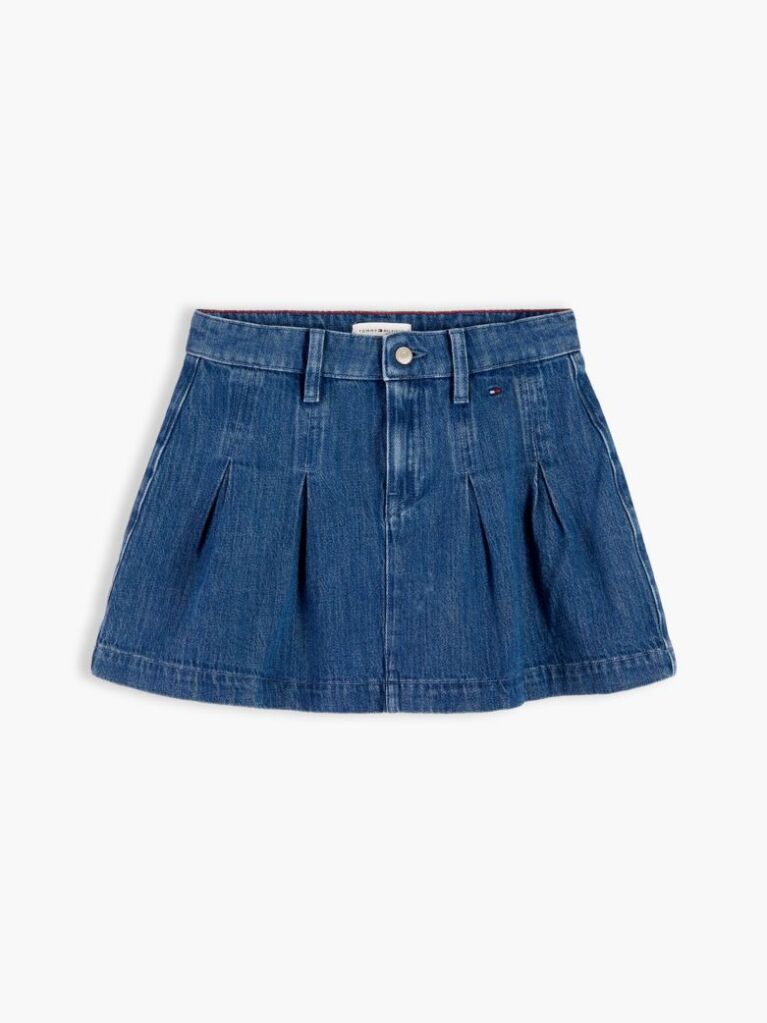 Blue Fusta Din Denim Plisata  Fete