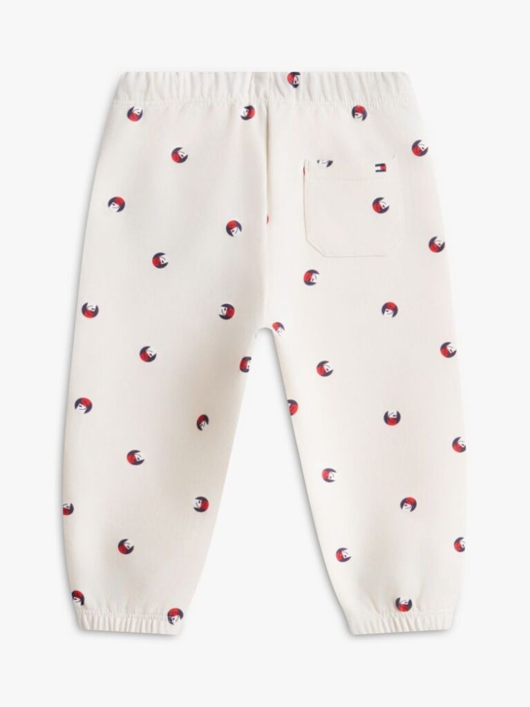 Bej Pantaloni De Jogging Cu Snur Imprimati  Nou nascuti