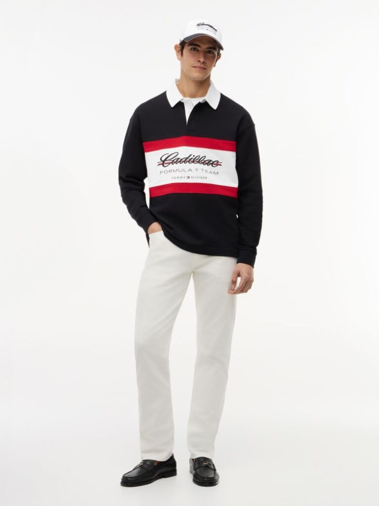 Black TH x Cadillac Formula 1® Team Rugby Polo  Unisex