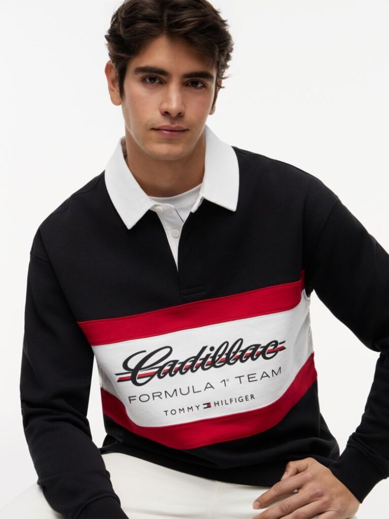 Black TH x Cadillac Formula 1® Team Rugby Polo  Unisex