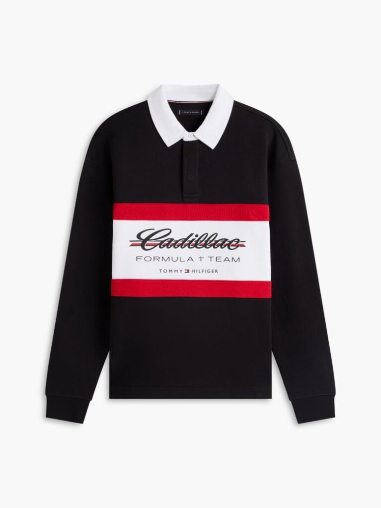 Black TH x Cadillac Formula 1® Team Rugby Polo  Unisex