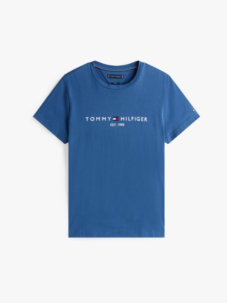 Blue Tricou Slim Fit Cu Logo  Barbati
