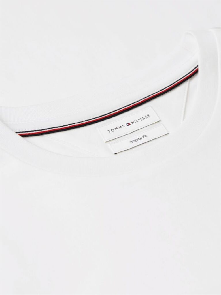 Alb Tricou Din Tricotaj Interlock  Barbati