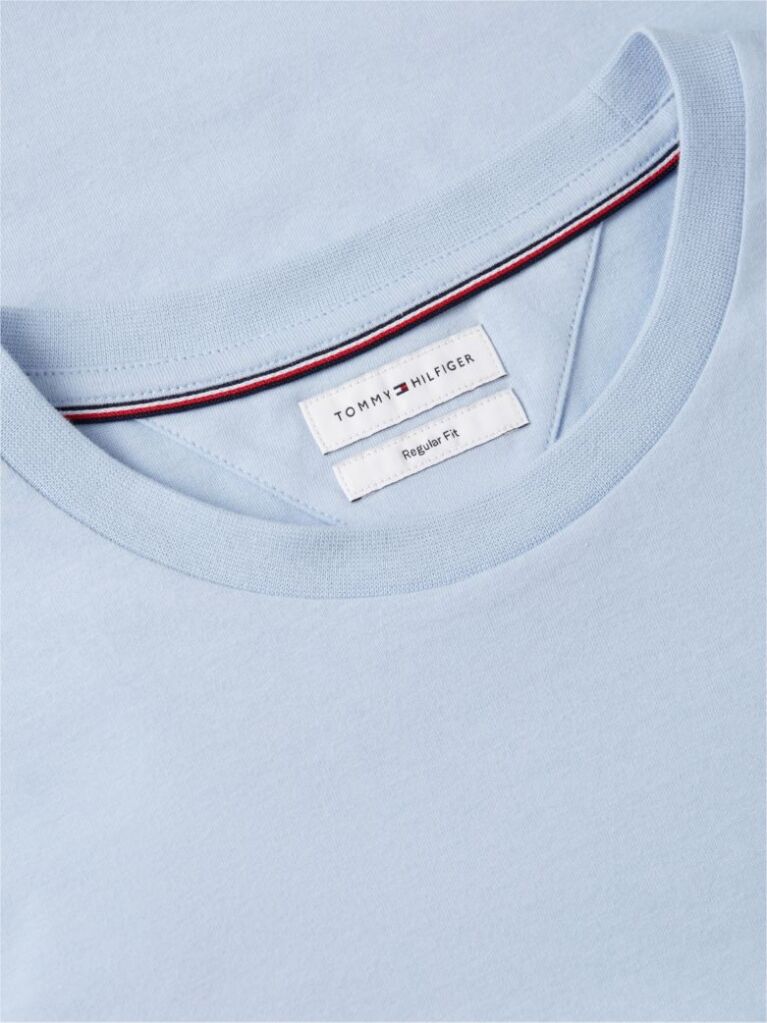 Blue Flag Embroidery T-Shirt  Men