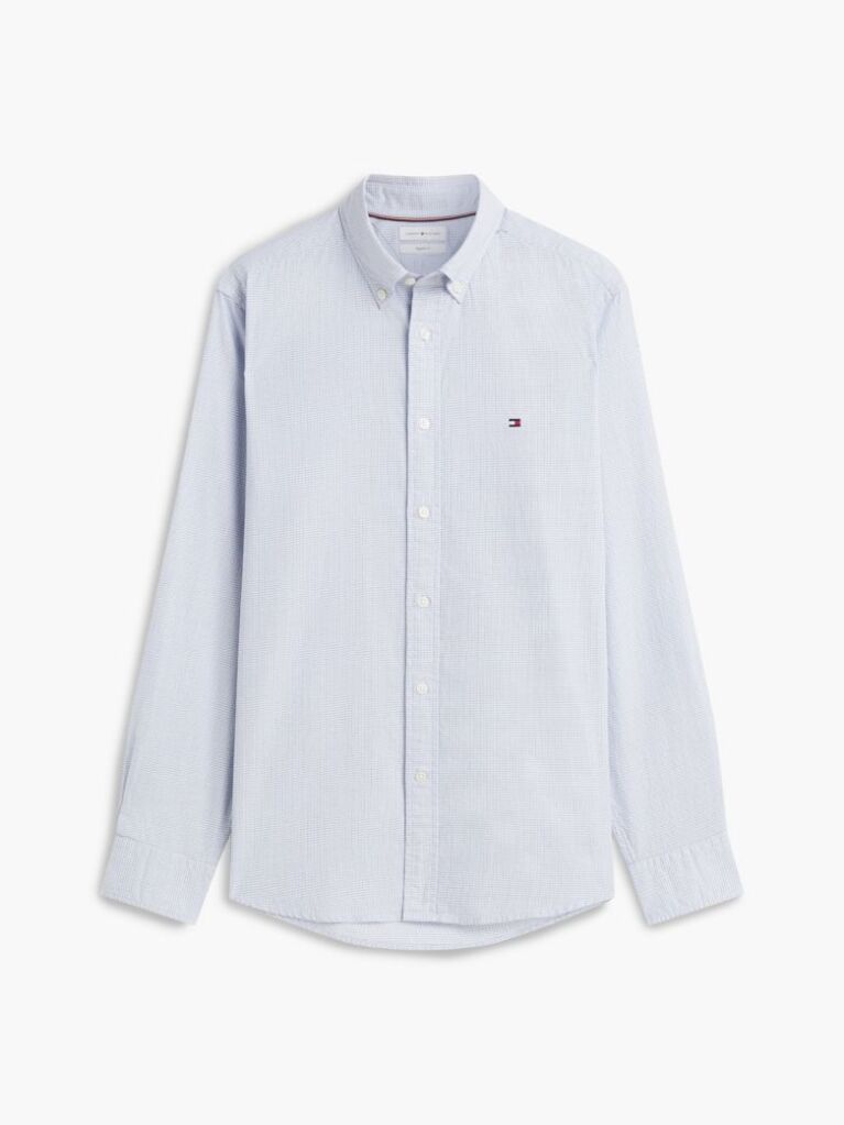 Blue Camasa Button-Down Dobby Cu Croiala Regular  Barbati