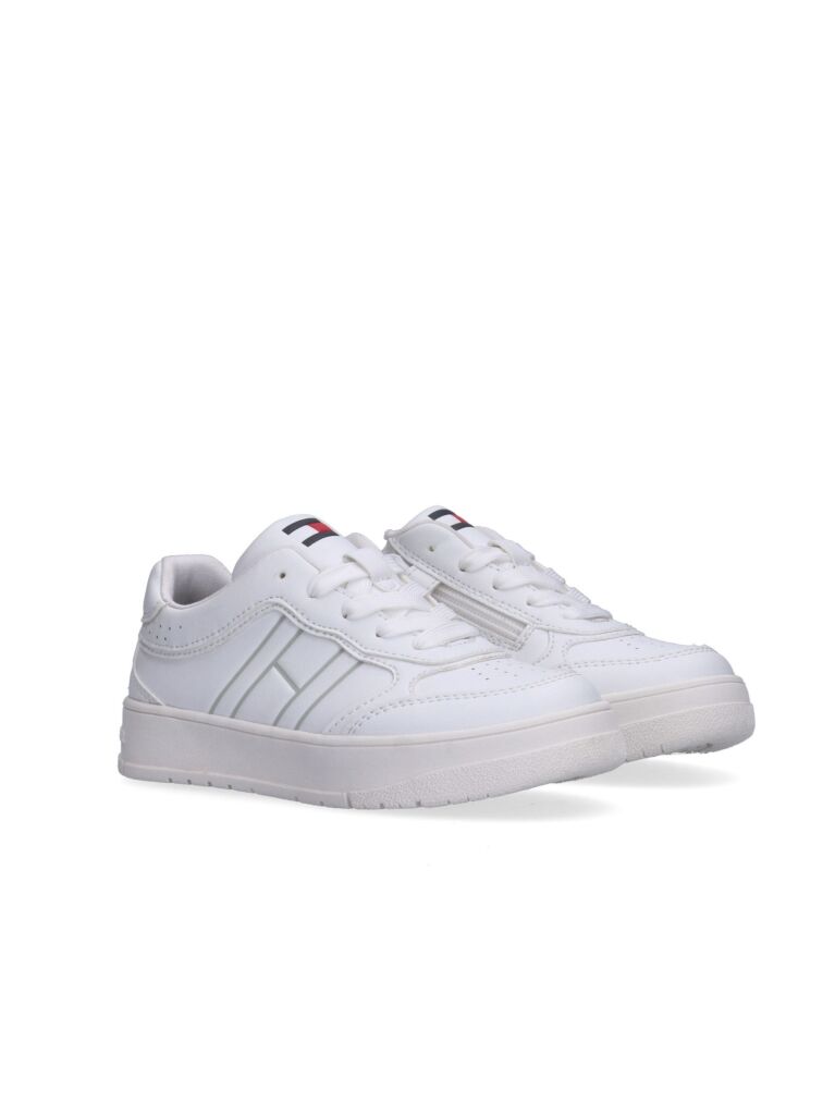 Alb Sneakers Cu Sireturi Low Cut  Copii unisex