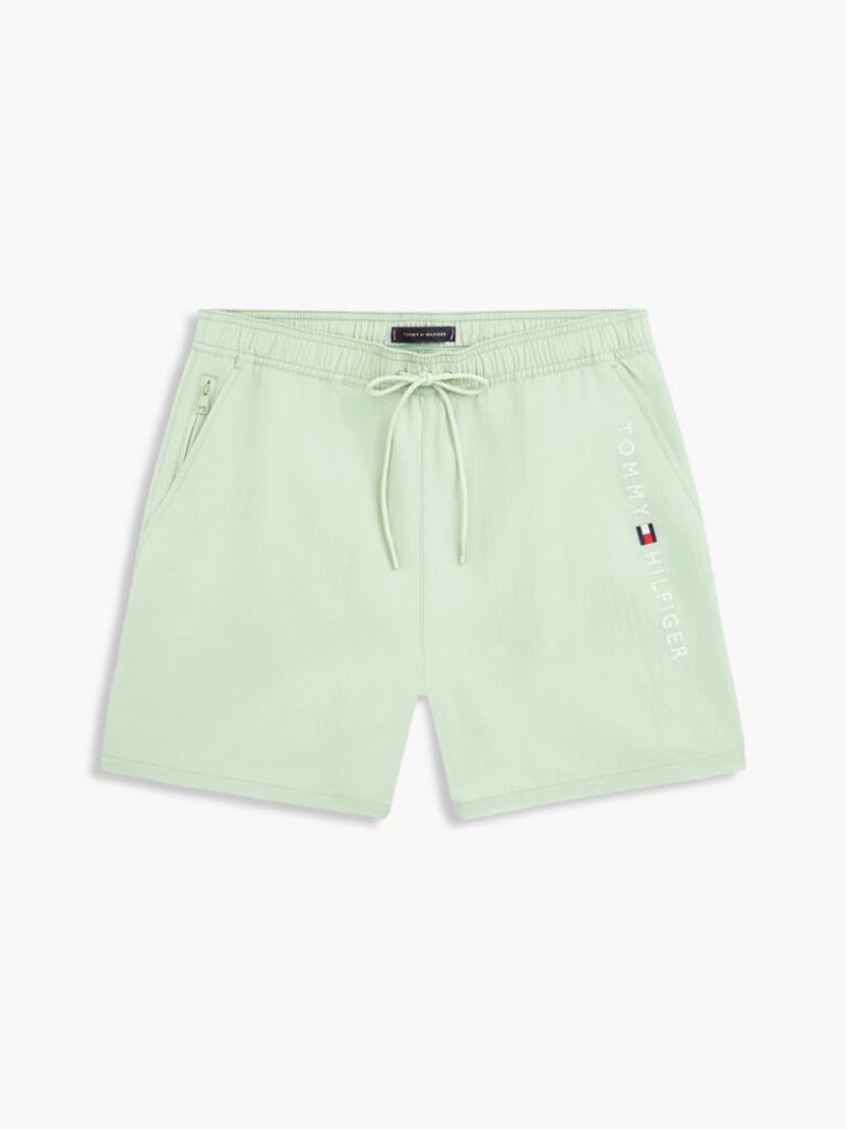 Verde Pantaloni Scurti De Plaja Cu Lungime Medie Cu Logo Original  Barbati