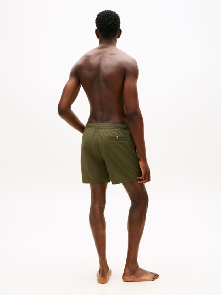 Verde Pantaloni Scurti De Plaja Cu Lungime Medie Cu Logo Original  Barbati
