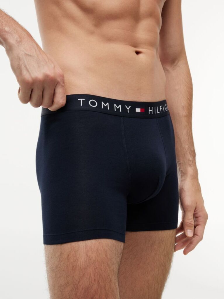 Blue 3-Pack TH Original Logo Boxer Briefs  Men