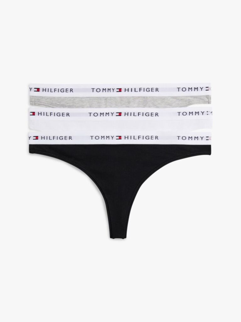 Multi Set De 3 Tanga Cu Banda Elastica Si Logo Repetat  Femei