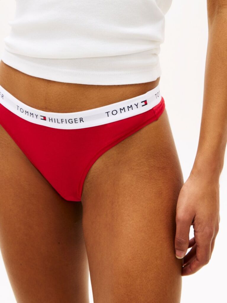 Multi Set De 3 Tanga Cu Banda Elastica Si Logo Repetat  Femei
