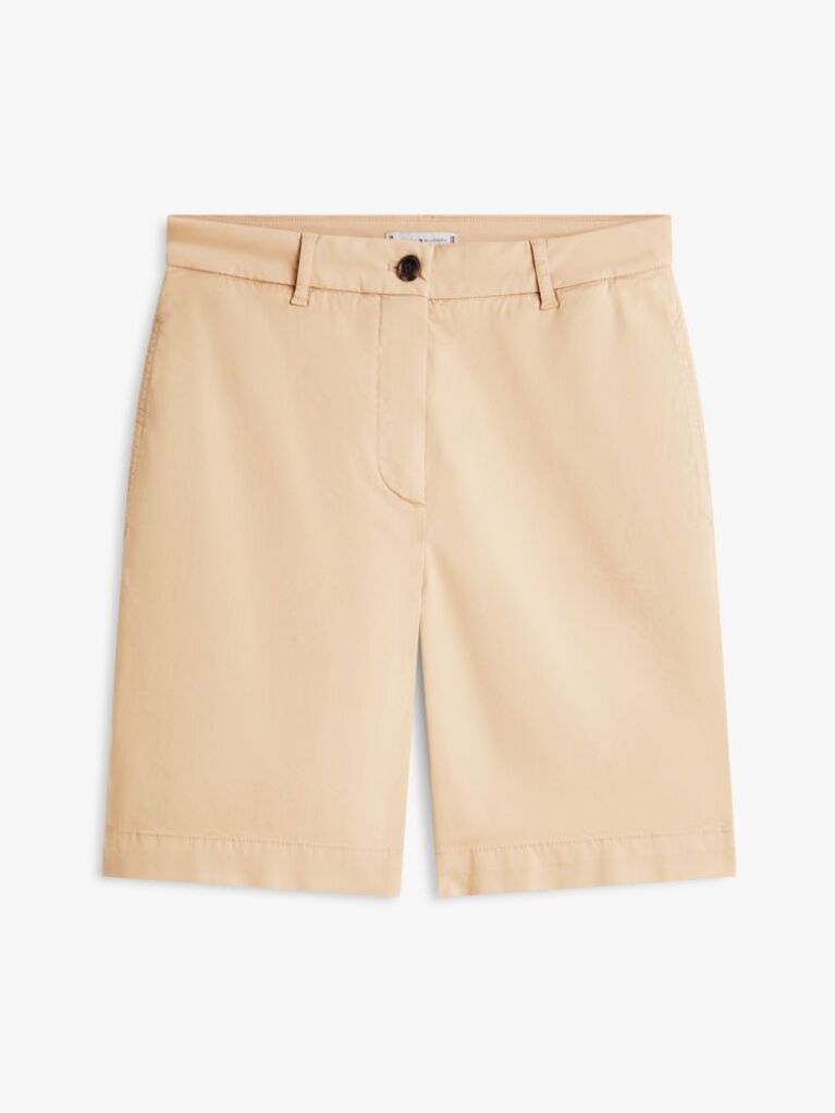 Bej Pantaloni Scurti Chino Spalati Cu Croiala Regular  Femei