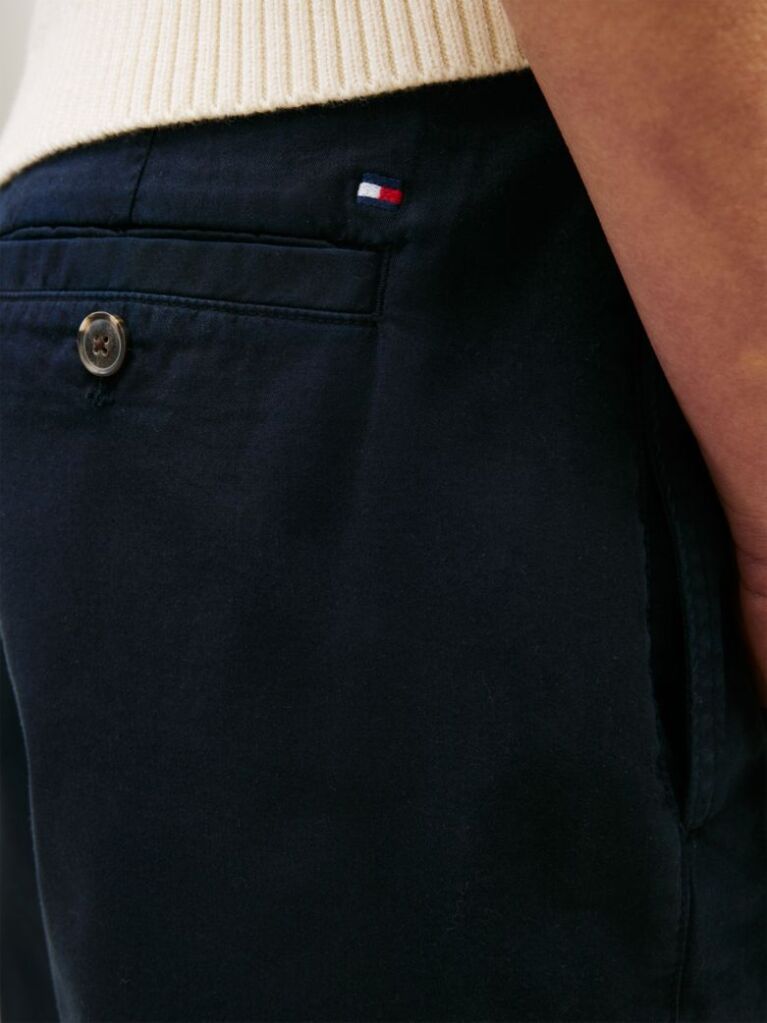 Blue Pantaloni Scurti Chino Spalati Cu Croiala Regular  Femei
