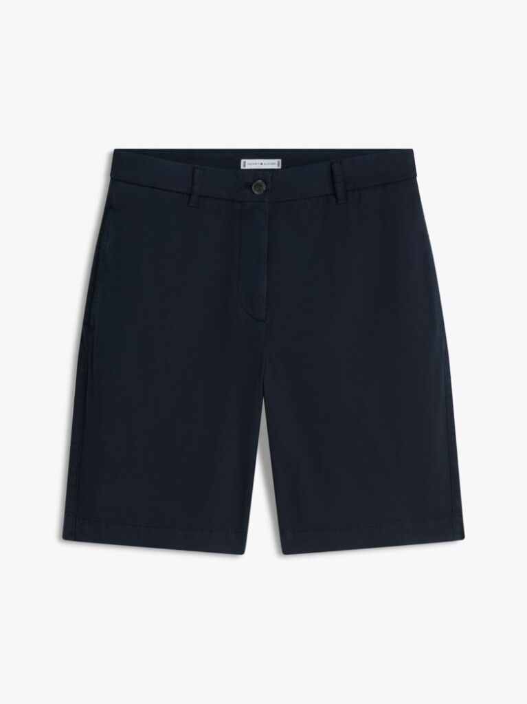 Blue Pantaloni Scurti Chino Spalati Cu Croiala Regular  Femei