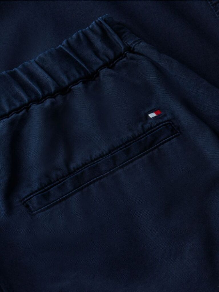 Blue Pantaloni Chino Cu Croiala Barrel Spalati  Femei