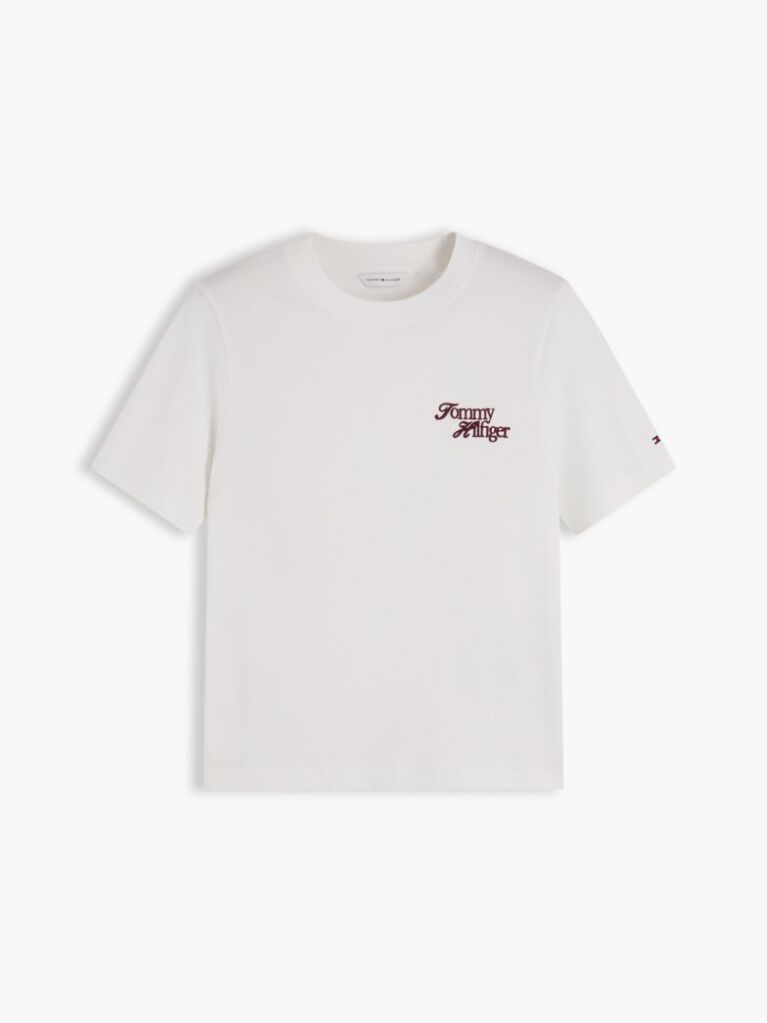 Beige Logo Jersey Crew Neck T-Shirt  Women