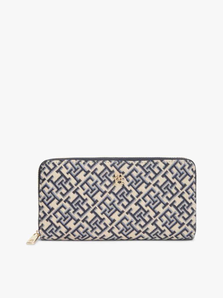 Multi Portofel Hilfiger Icon Jacquard Cu Fermoar  Femei