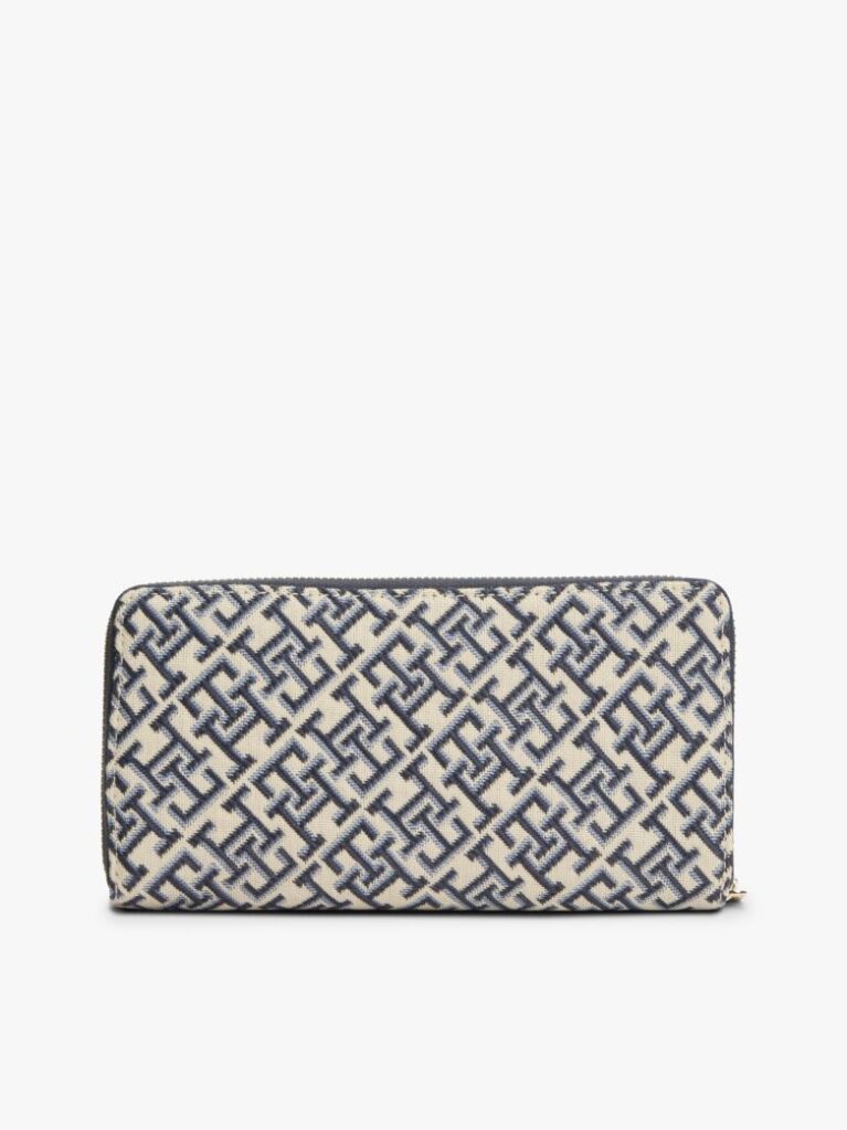 Multi Portofel Hilfiger Icon Jacquard Cu Fermoar  Femei