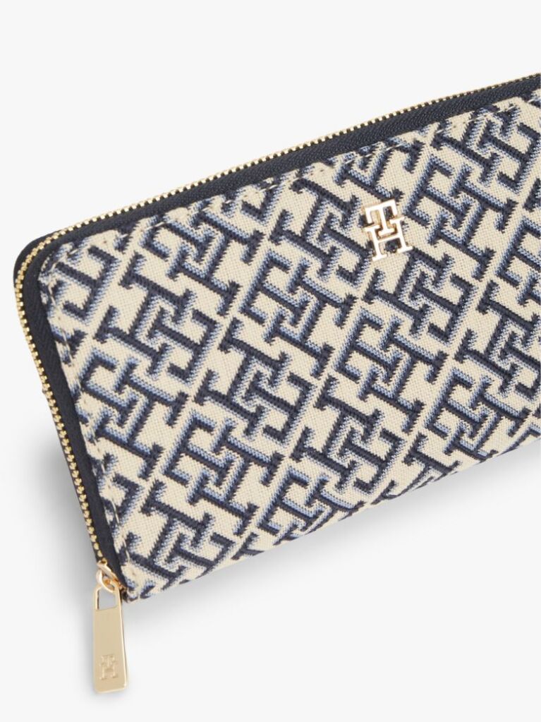 Multi Portofel Hilfiger Icon Jacquard Cu Fermoar  Femei