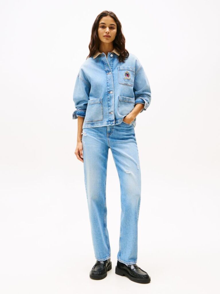 Denim Jeansi Layla Slim Cu Talie Inalta Si Croiala Dreapta  Femei