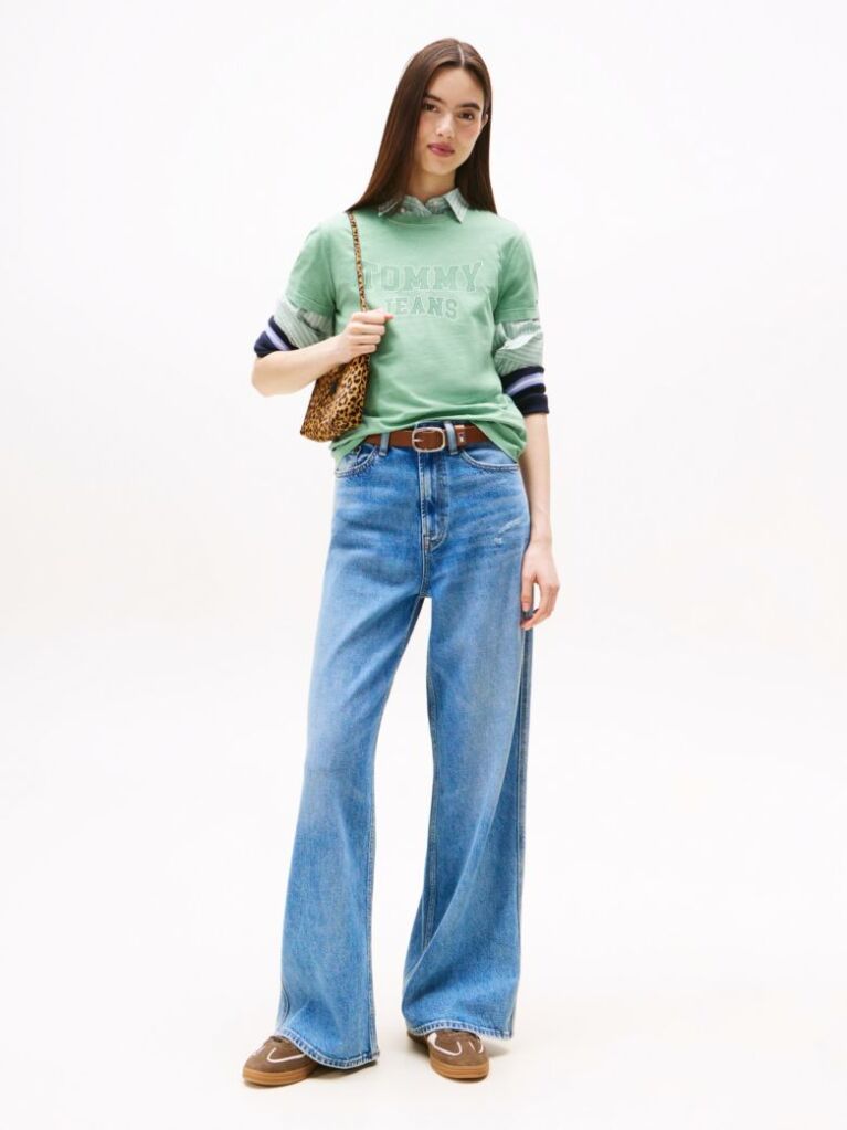 Denim Blugi Claire Coolmax Wide Cu Talie Inalta  Femei