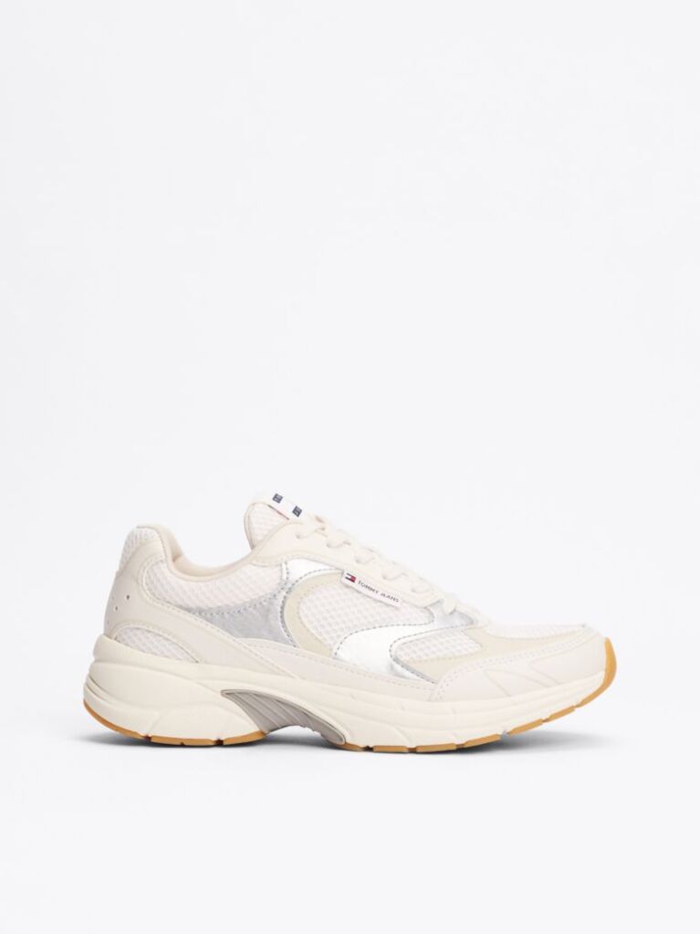 Bej Pantofi Sport Cu Contrast Metalic  Femei