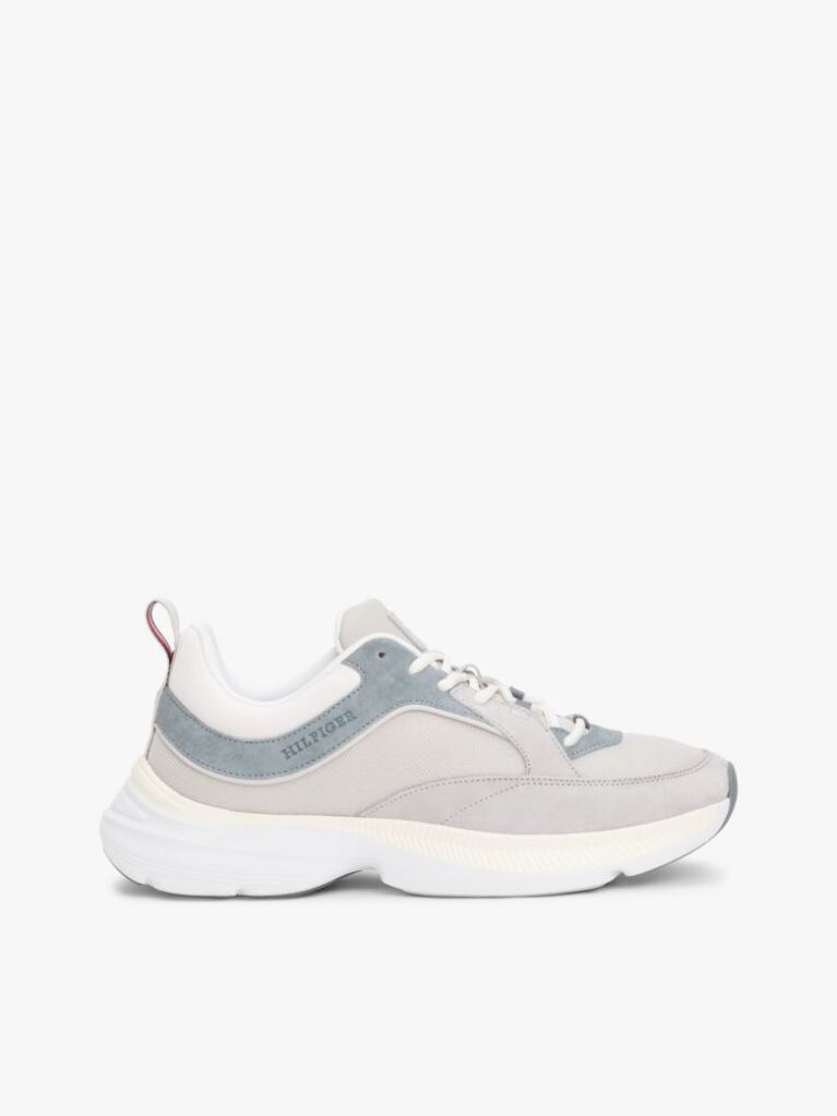 Gri Pantofi Sport Moderni Cu Textura Contrastanta  Barbati