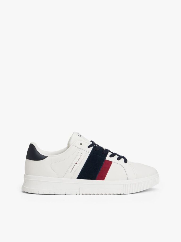 Bej Sneakers Cu Texturi Mixte Si Talpa Fine Cleat  Barbati