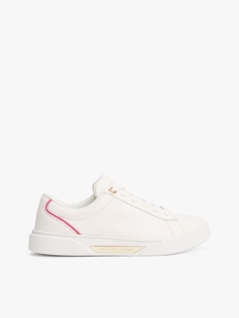 Alb Pantofi Sport De Teren Din Piele  Femei