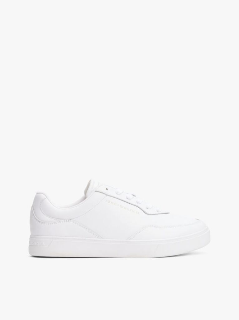Alb Sneakers Cu Talpa Cupsole Din Piele Embosata  Femei