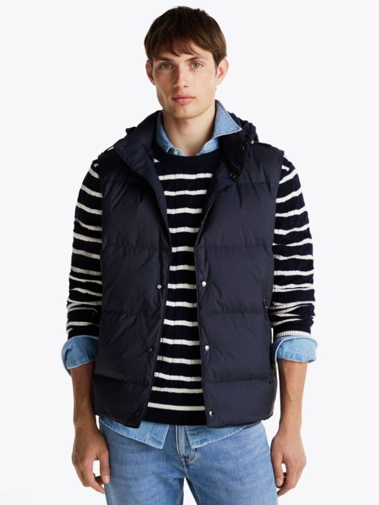 Blue Smart Casual Gilet  Men