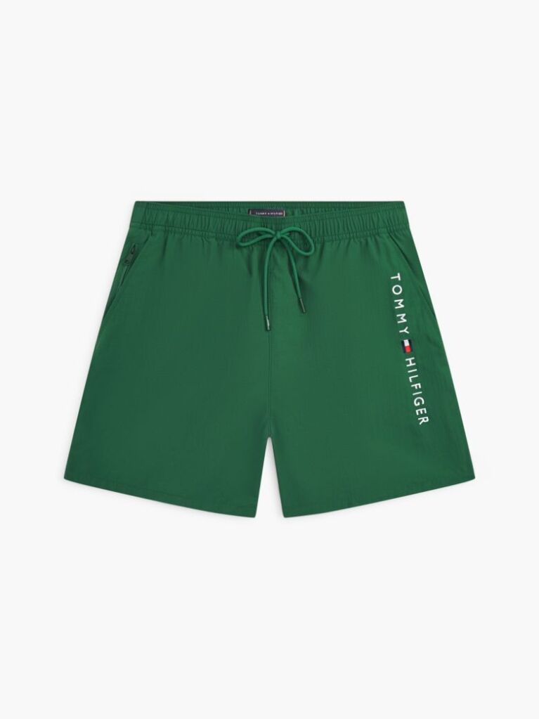 Verde Pantaloni Scurti De Plaja Cu Lungime Medie Cu Logo Original  Barbati