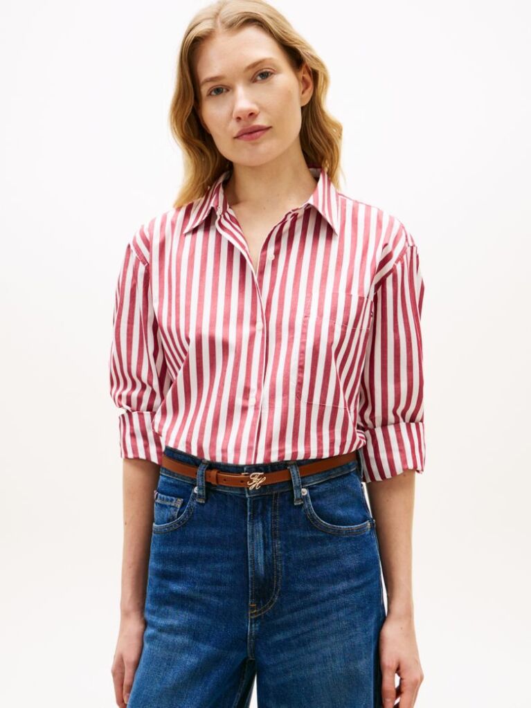 Multi Camasa Oversized Din Poplin  Femei
