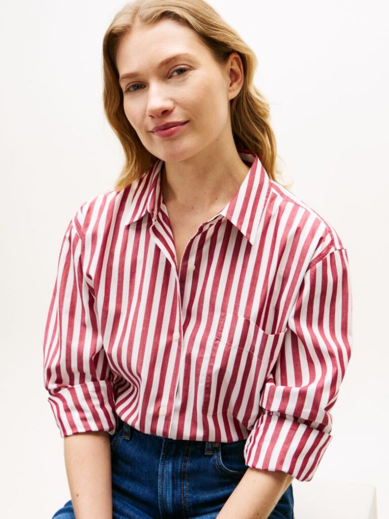 Multi Camasa Oversized Din Poplin  Femei