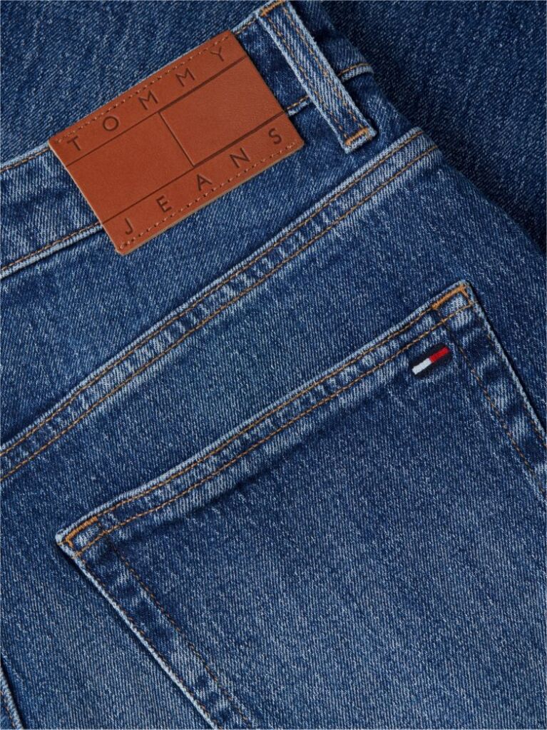 Denim Blugi Cu Talie Medie Picior Larg Si Croiala Loose  Femei