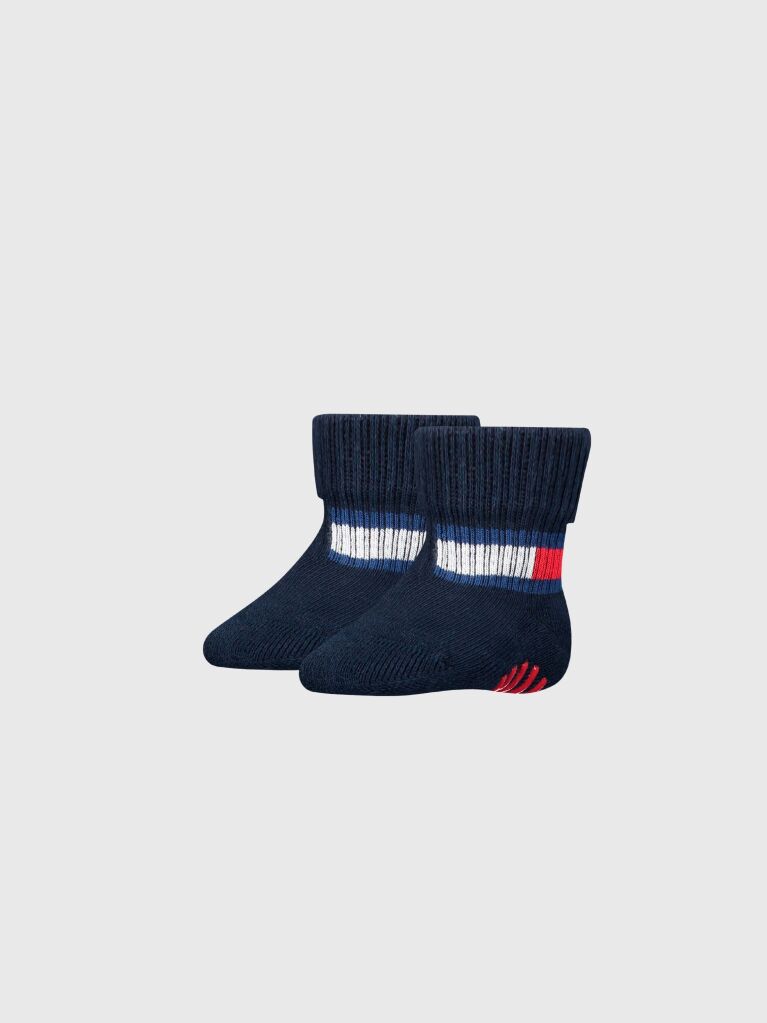 Blue 2 Pack Cu Sosete Classic Pentru Bebelusi Tommy Hilfiger  Nou nascuti