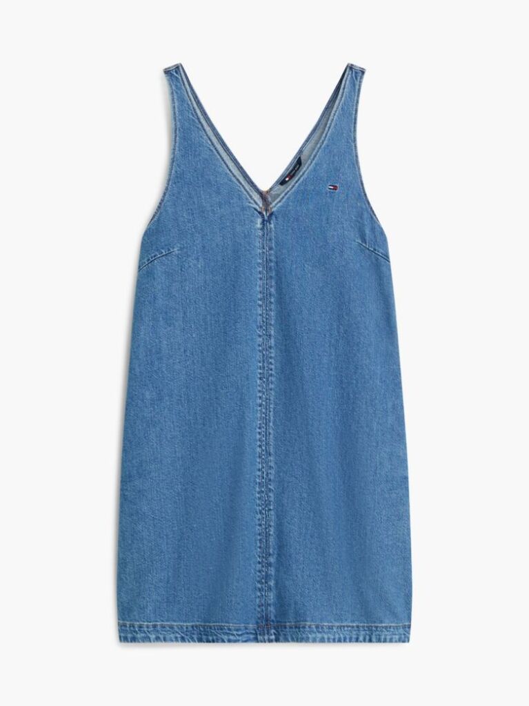 Denim Rochie Din Denim Cu Guler V  Femei