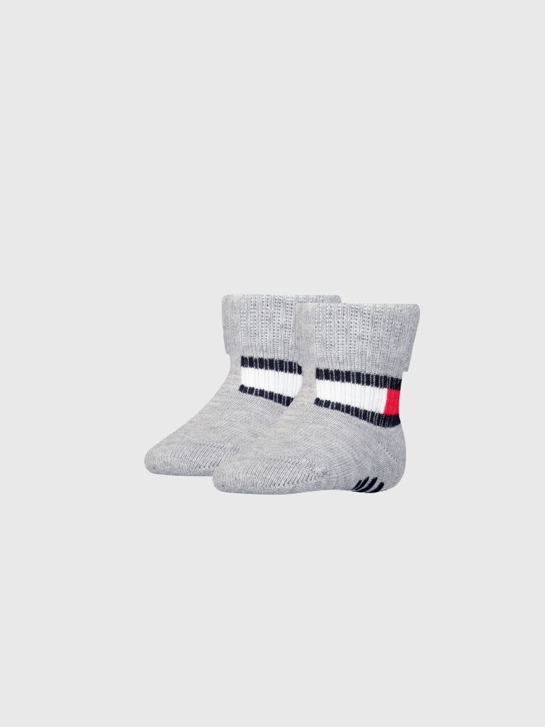 Gri 2 Pack Cu Sosete Classic Pentru Bebelusi Tommy Hilfiger  Nou nascuti