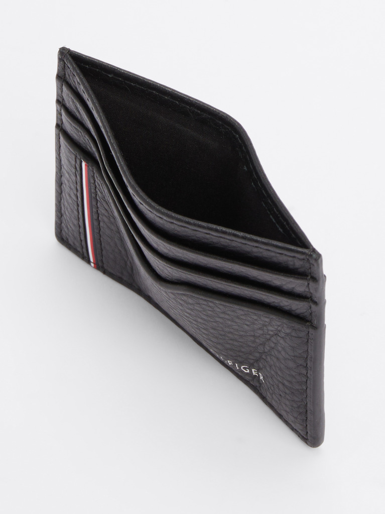 Negru Portcard Din Piele TH Business Corporate  Barbati