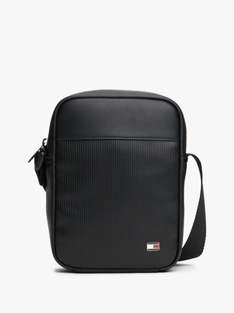 Negru Hilfiger Flag Geanta Crossbody Ribbed  Barbati