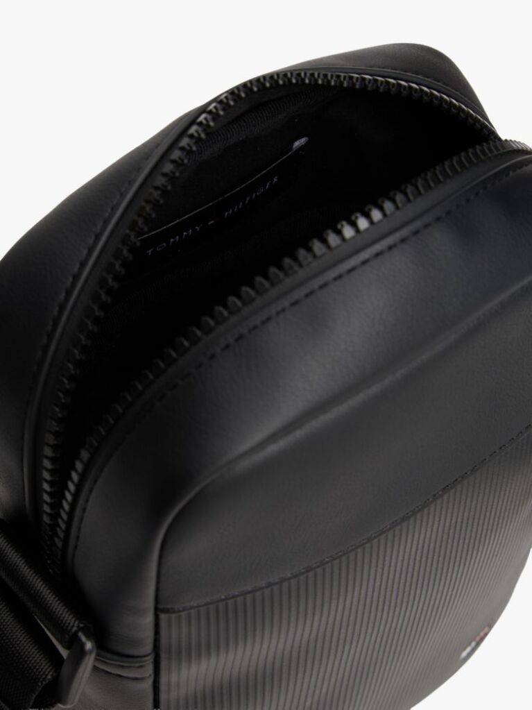 Negru Hilfiger Flag Geanta Crossbody Ribbed  Barbati