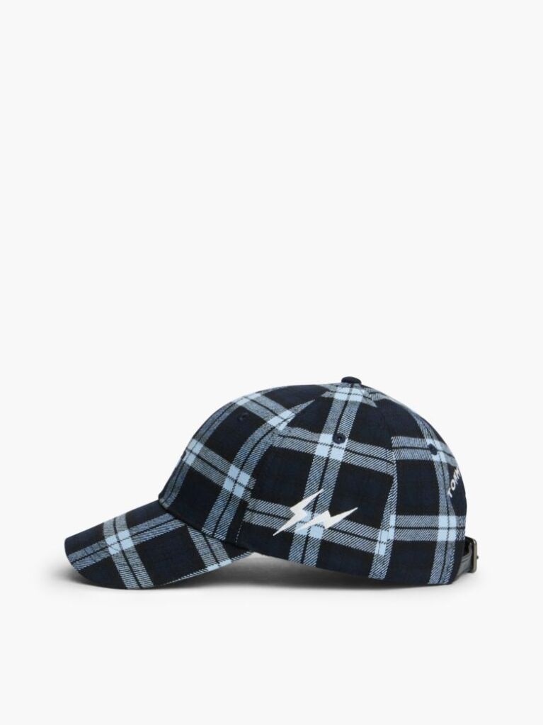 Blue Tommy Hilfiger x FRGMT Check Baseball Cap  Men