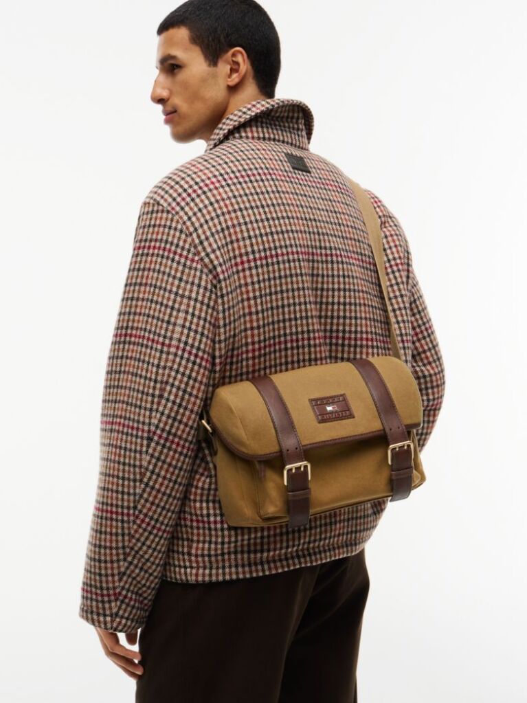Maro Geanta Messenger Crossbody Cu Clapa  Barbati