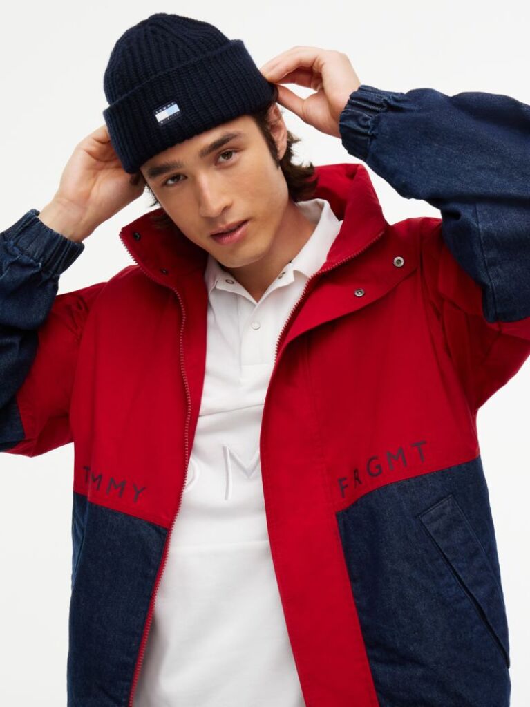 Blue Tommy Hilfiger x FRGMT Caciula Scurta Din Lana Pura  Unisex