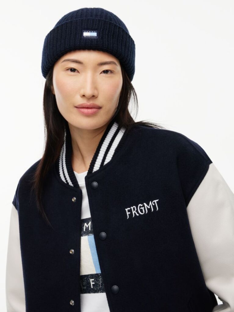 Blue Tommy Hilfiger x FRGMT Caciula Scurta Din Lana Pura  Unisex