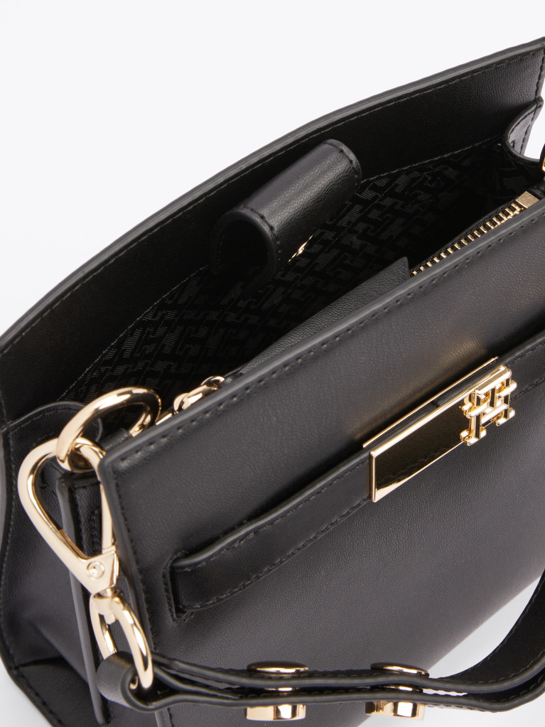 Negru Geanta Heritage Stud Satchel  Femei