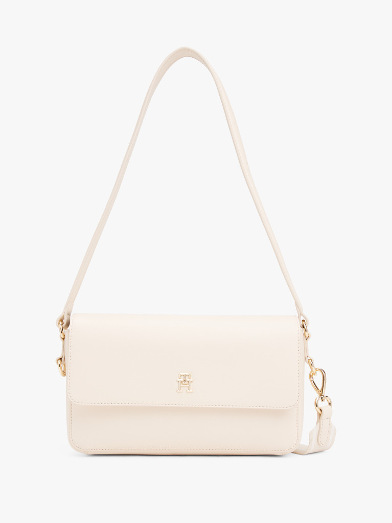 Bej Geanta Crossbody Convertibila Cu Monograma Th  Femei