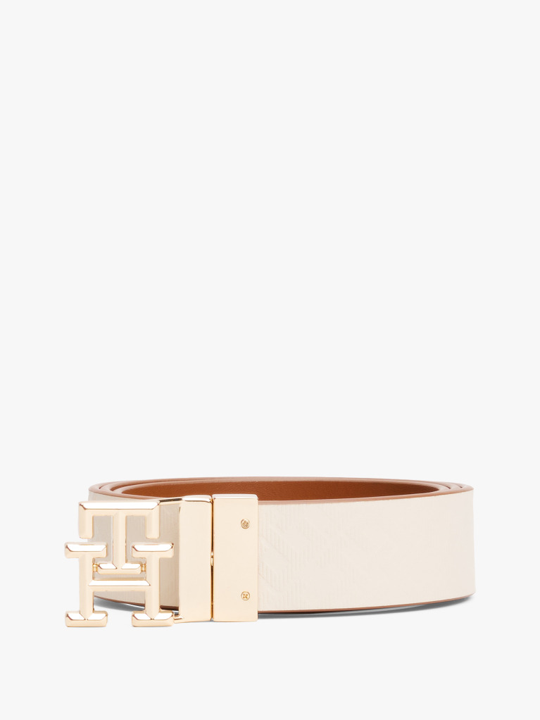 Multi TH Monogram Reversible Leather Belt  Women