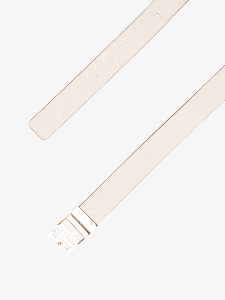 Multi TH Monogram Reversible Leather Belt  Women