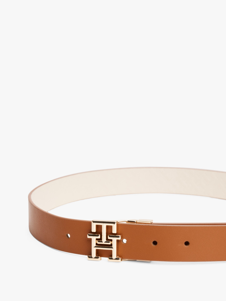 Multi TH Monogram Reversible Leather Belt  Women